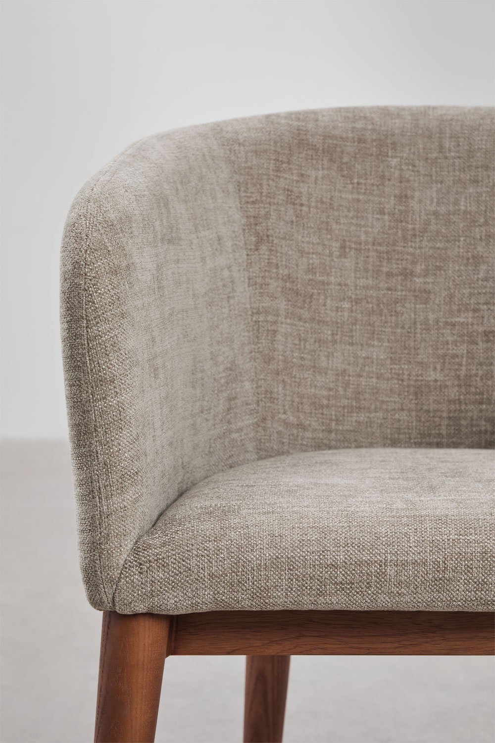 Bunia upholstered dining chair with armrests, gallery image 6