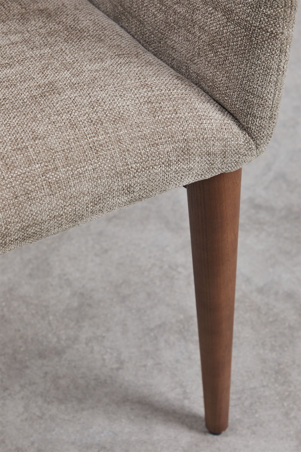 Bunia upholstered dining chair with armrests, gallery image 7