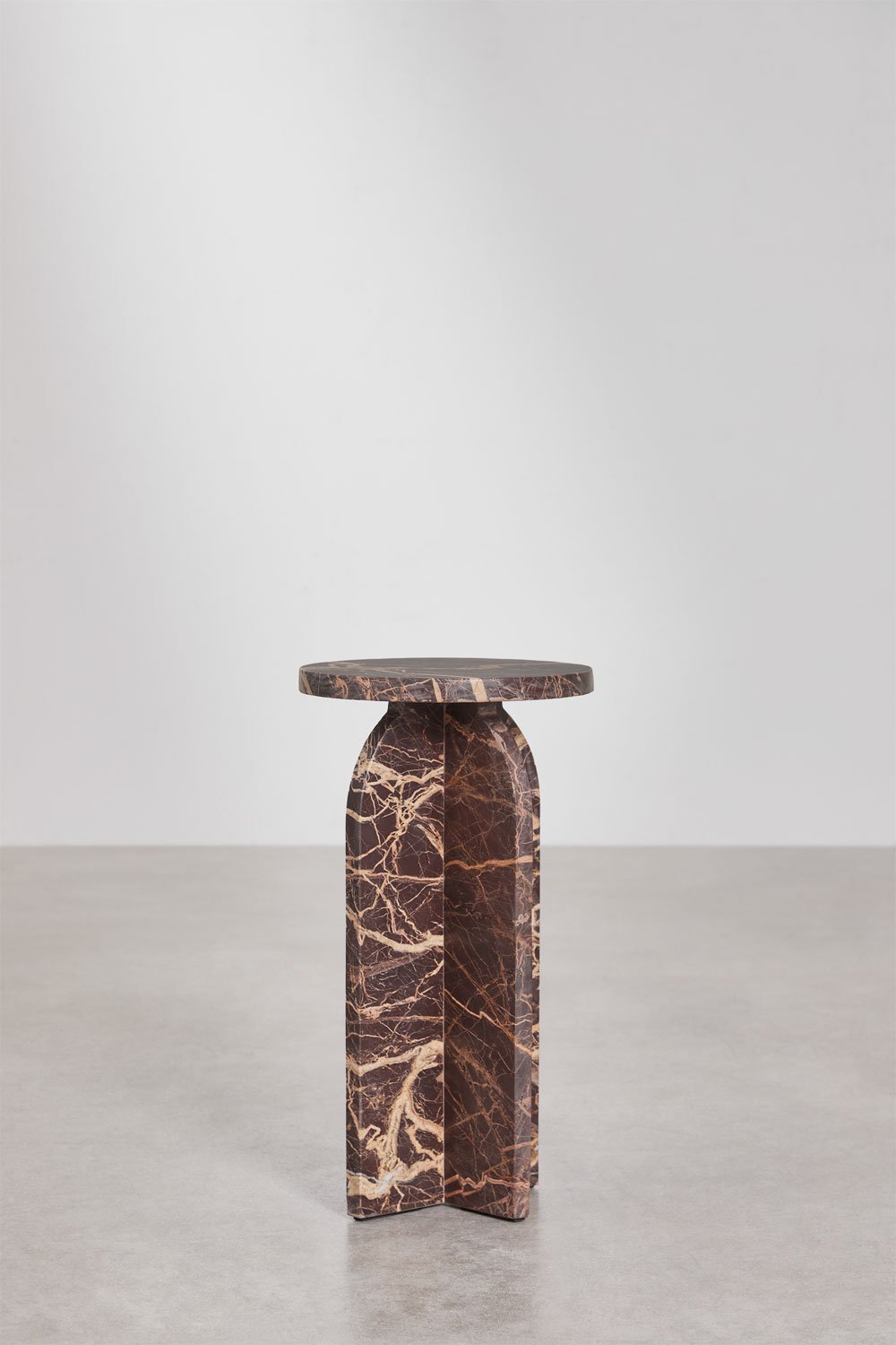 Graham round side table Ø30 cm in marble, gallery image 5