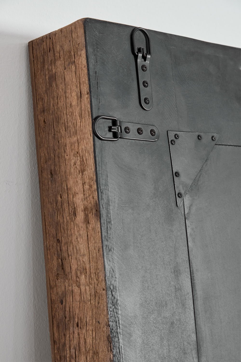 Rectangular wall mirror in recycled wood Juvira, gallery image 6