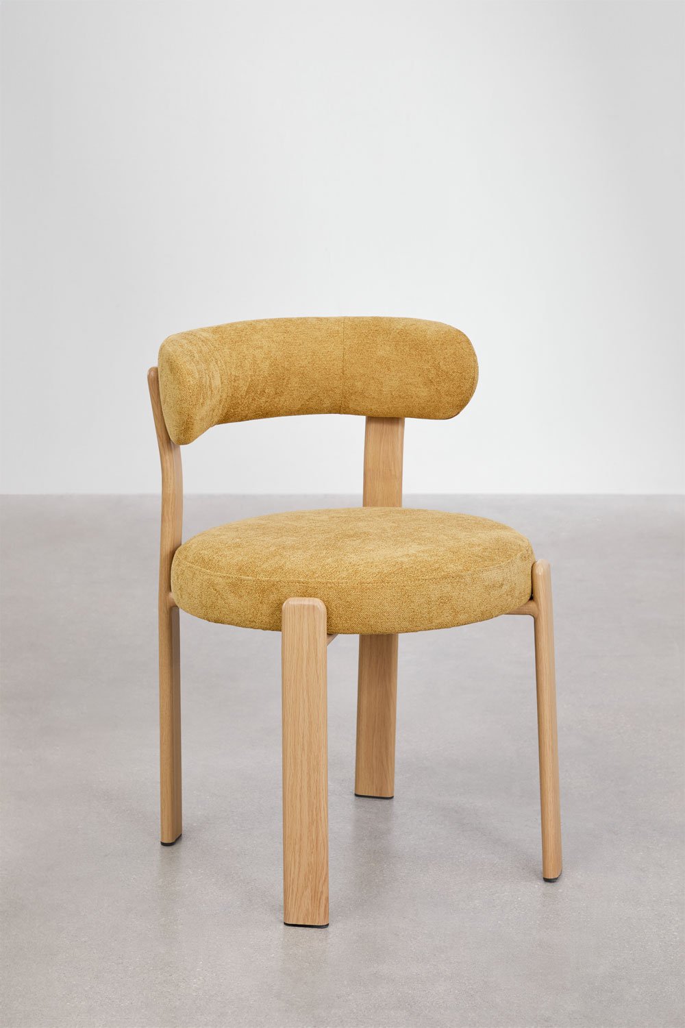 Jolie upholstered dining chair with iron frame, gallery image 3