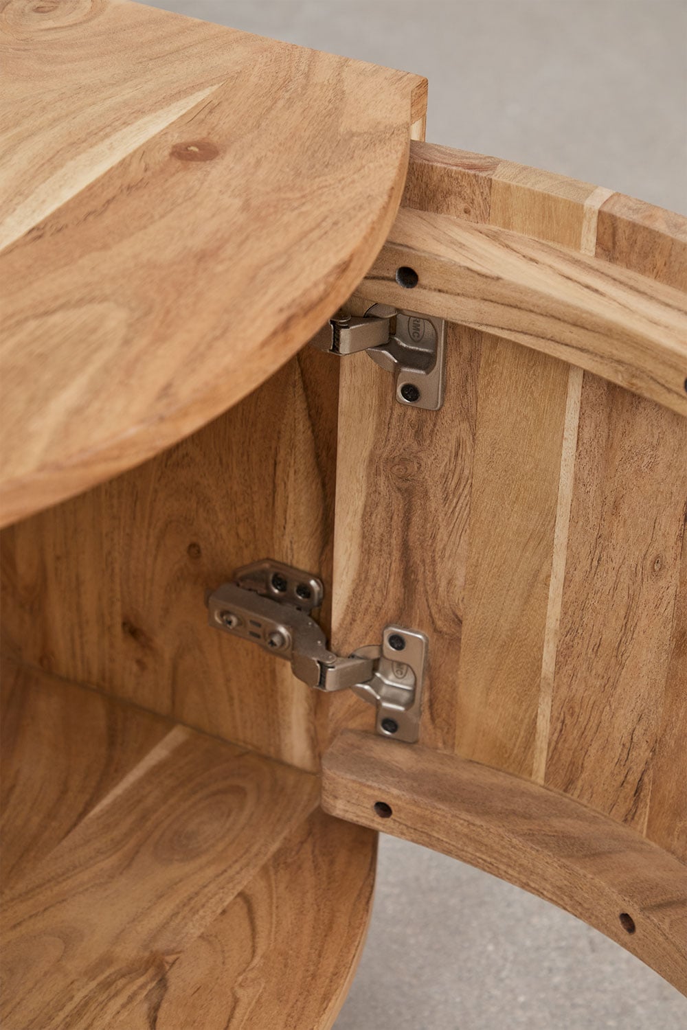 Pack of 2 bedside tables 40x35 cm in Atlanta wood, gallery image 7