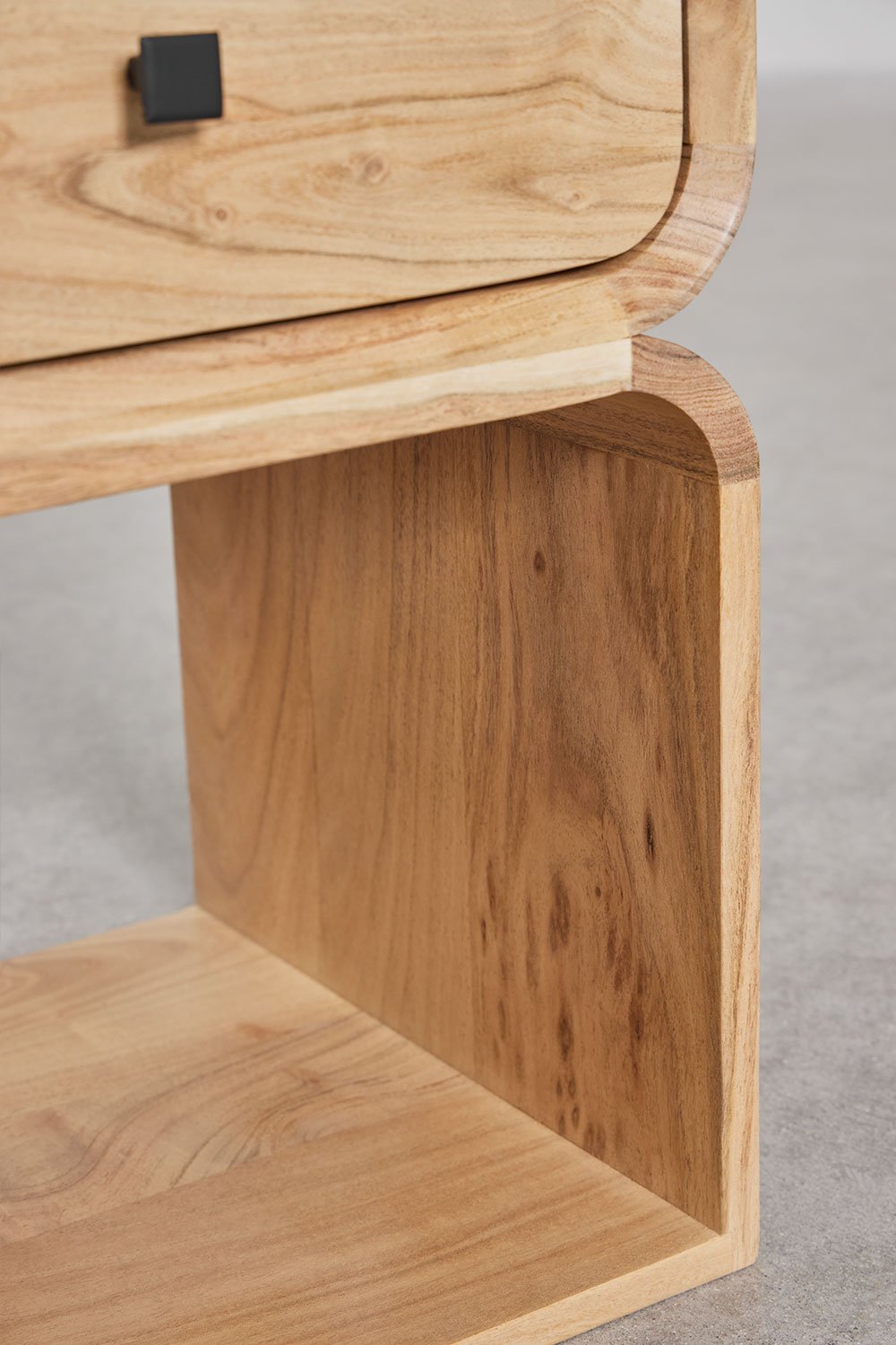 Ferni wooden bedside table 40x35 cm, gallery image 7