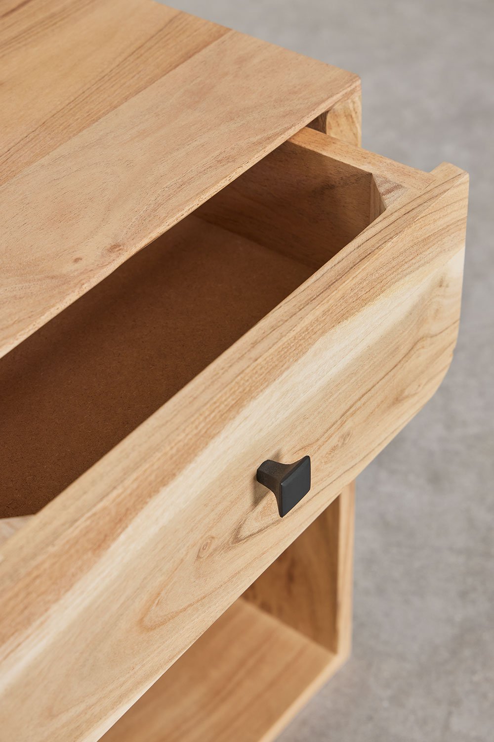 Pack of 2 rectangular bedside tables 40x35 cm in Ferni wood, gallery image 6