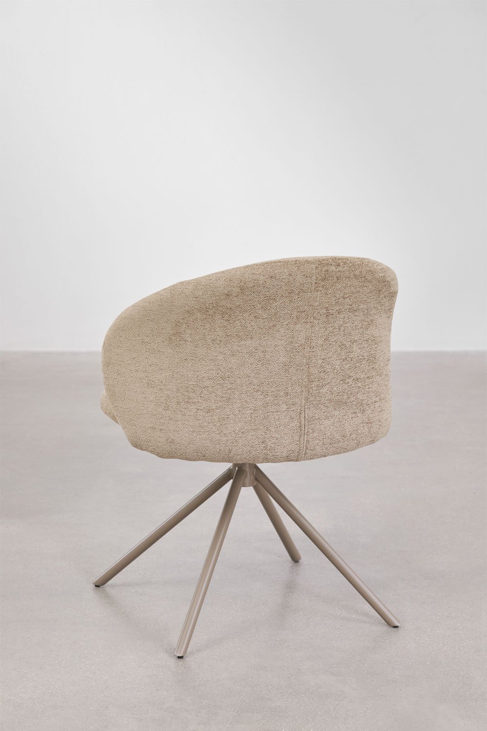 Pack of 2 Gryon Upholstered Swivel Dining Chairs, gallery image 7