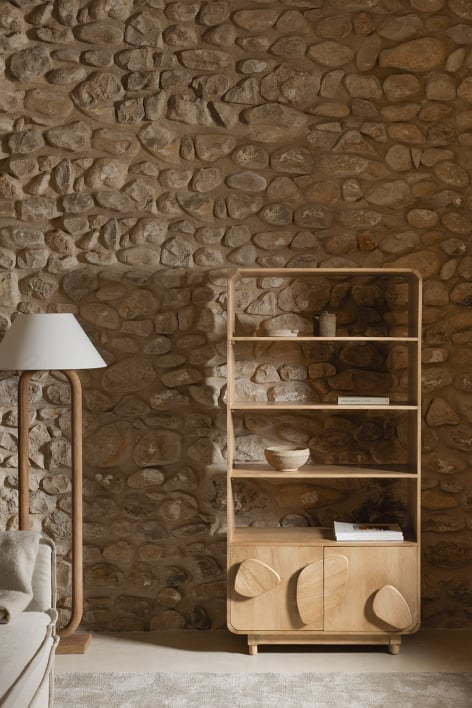 Joel mango wood shelving unit