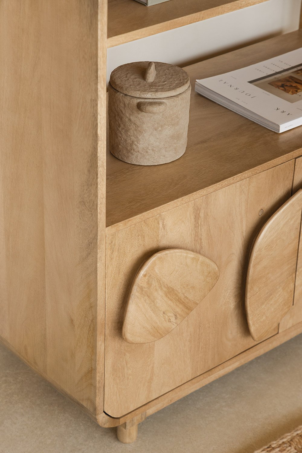 Joel mango wood shelving unit, gallery image 2
