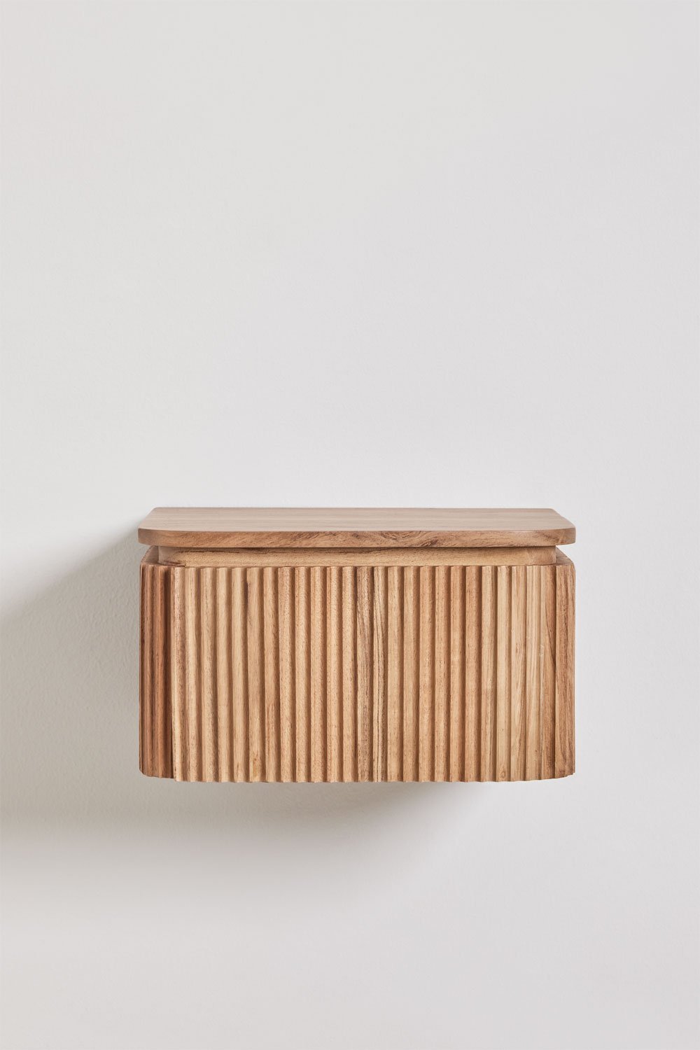 Floating Nightstand 35x30 cm in Acacia Wood Biljandi, gallery image 4