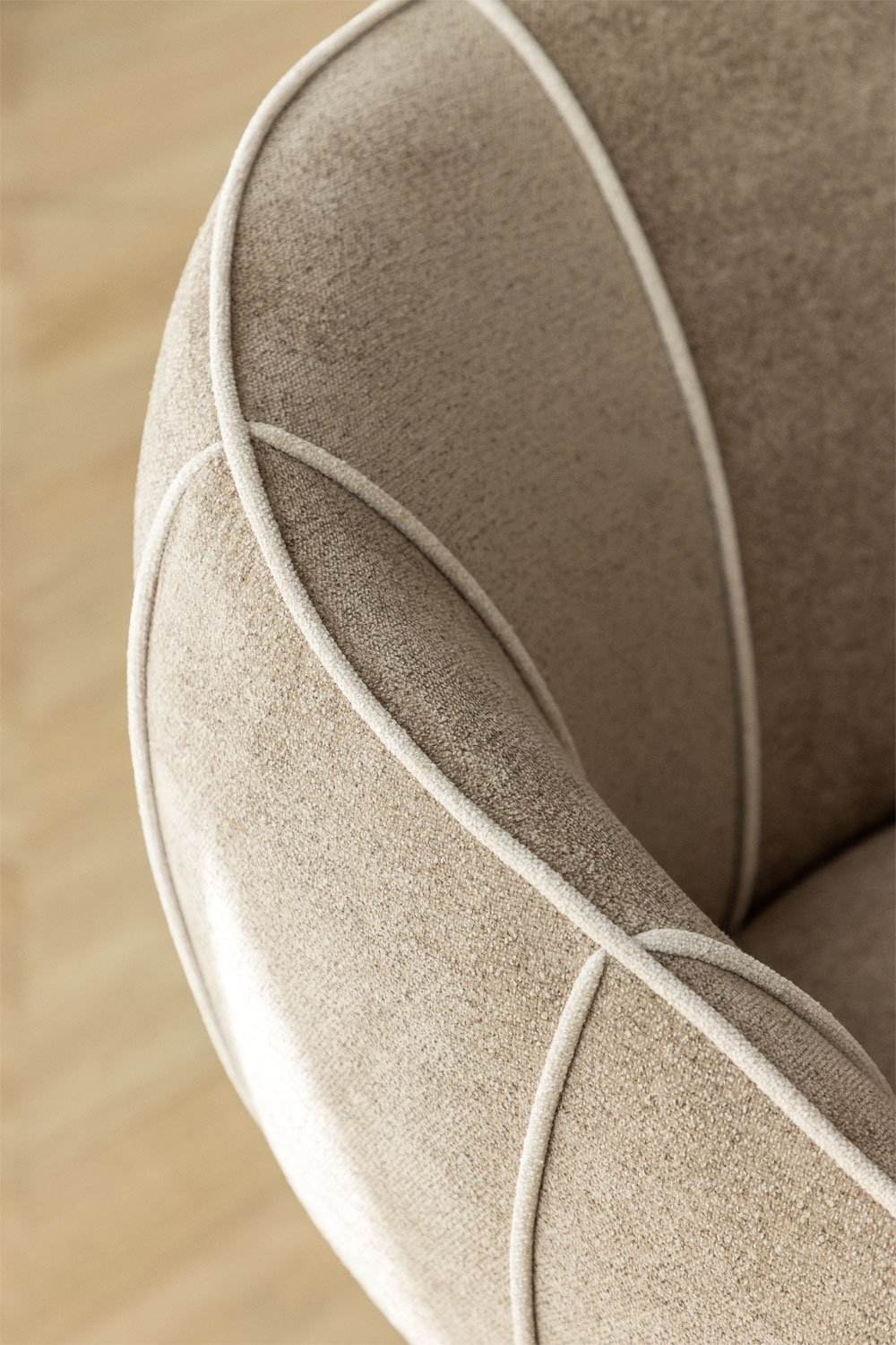 Set of 2 Tallin upholstered swivel dining chairs, gallery image 2