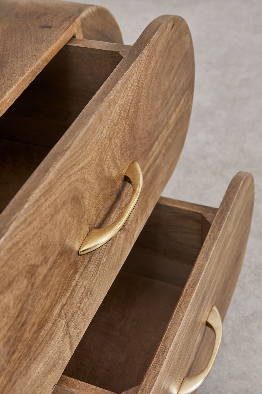 Pack of 2 bedside tables 55x35 cm in Elaia mango wood, gallery image 6