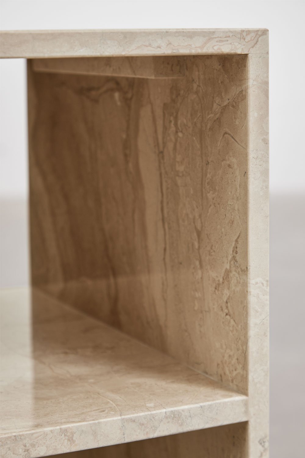 Square side table 35x35 cm in Gabrielle marble, gallery image 5