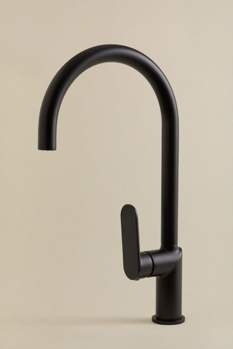 High spout kitchen faucet in brass Alameda