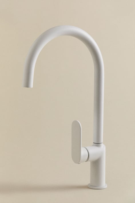 High spout kitchen faucet in brass Alameda