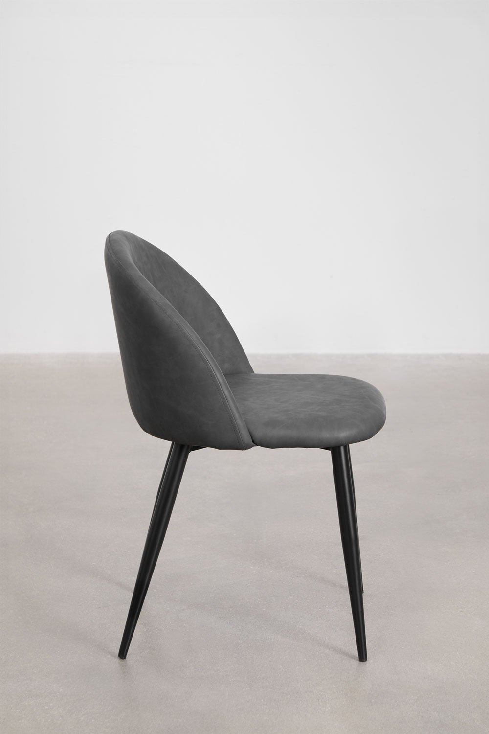 Pack of 2 Kana leatherette upholstered dining chairs, gallery image 3