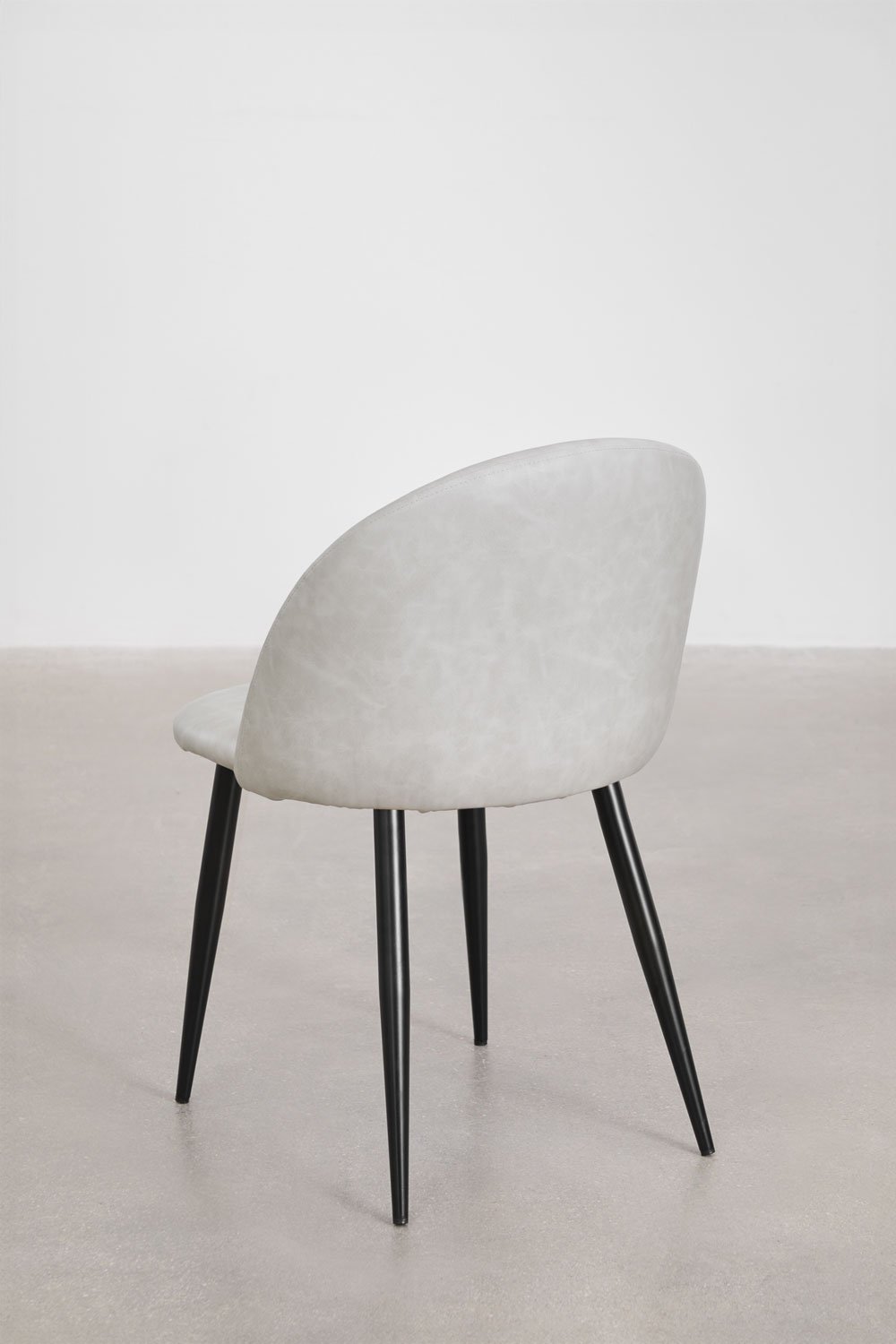 Pack of 2 Kana upholstered dining chairs in faux leather, gallery image 5