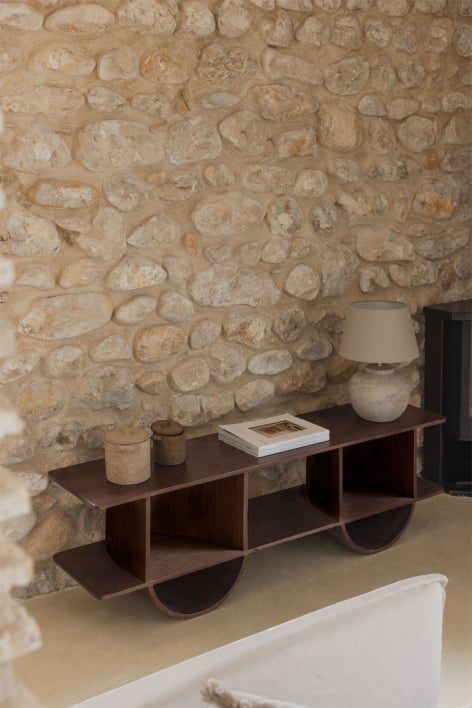 Flin wooden shelving unit