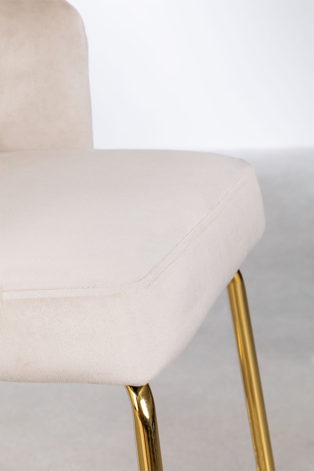 Pack of 2 high stools in Markina velvet, gallery image 5