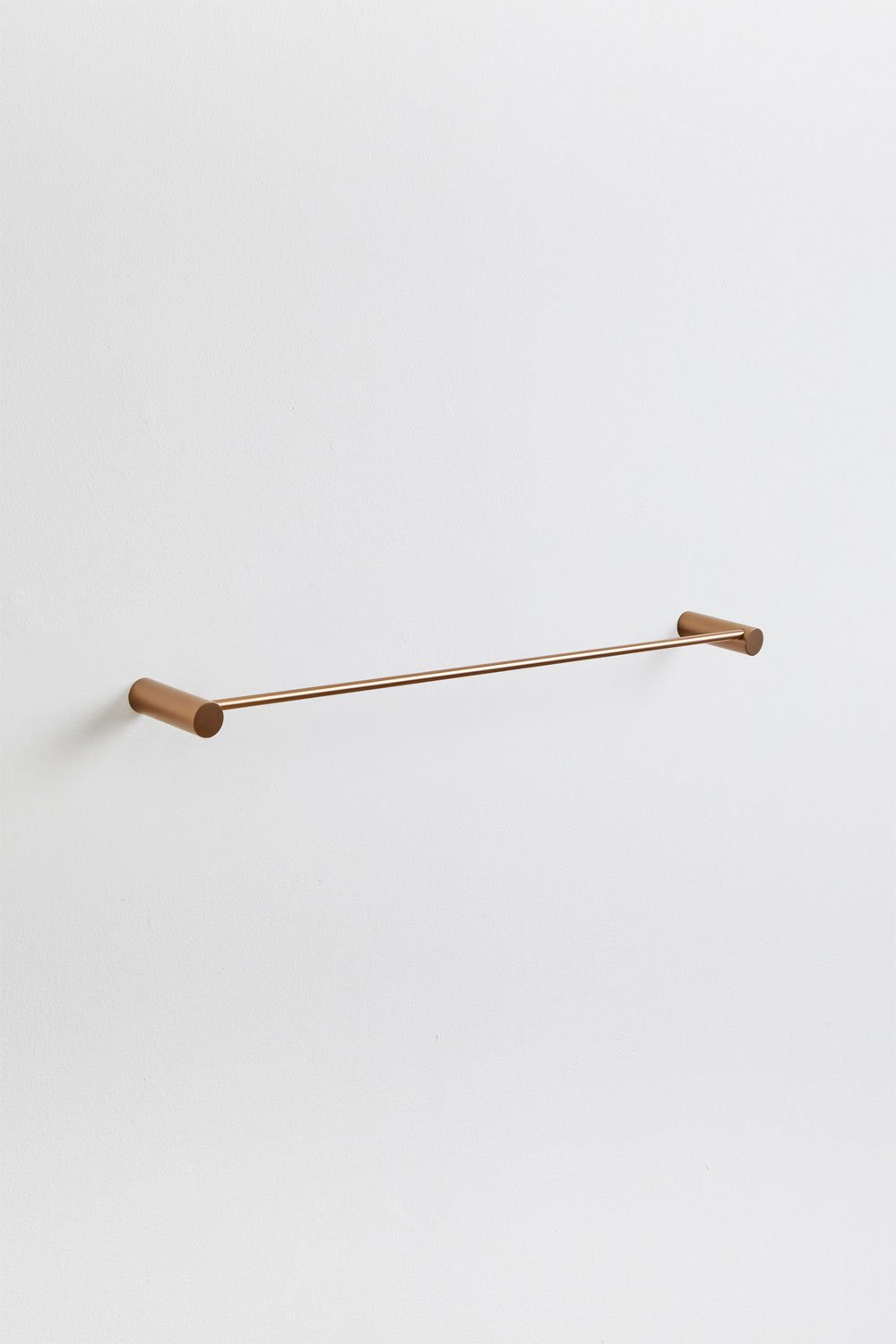 Wall-mounted towel rack with bar ↔︎60 cm for bathroom in stainless steel Devon, gallery image 1