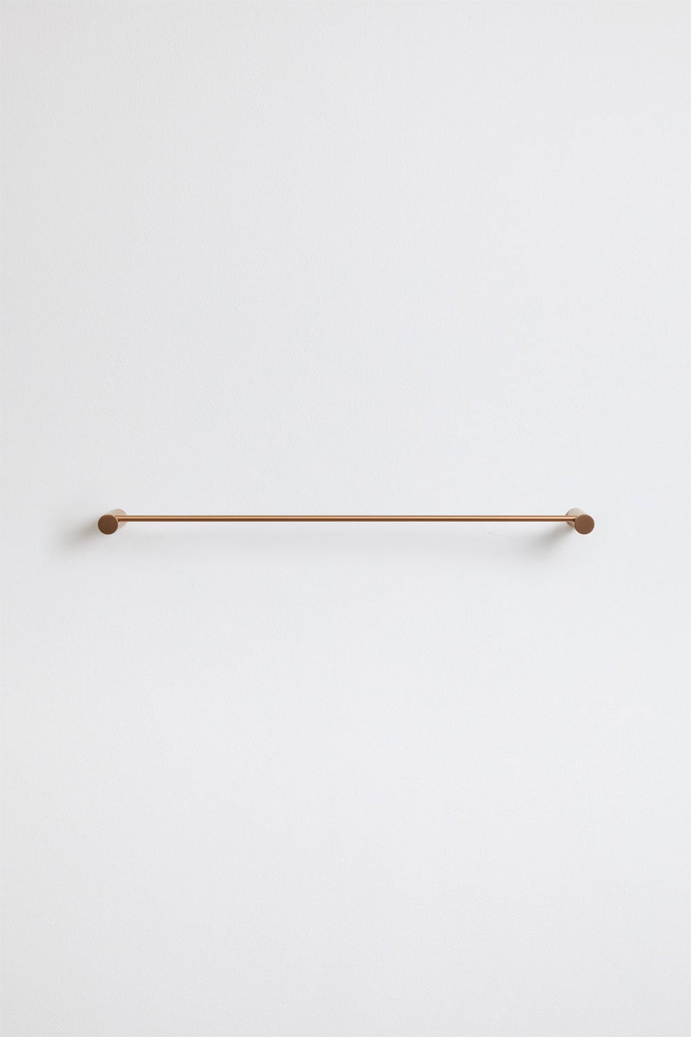 Wall-mounted towel rack with bar ↔︎60 cm for bathroom in stainless steel Devon, gallery image 2