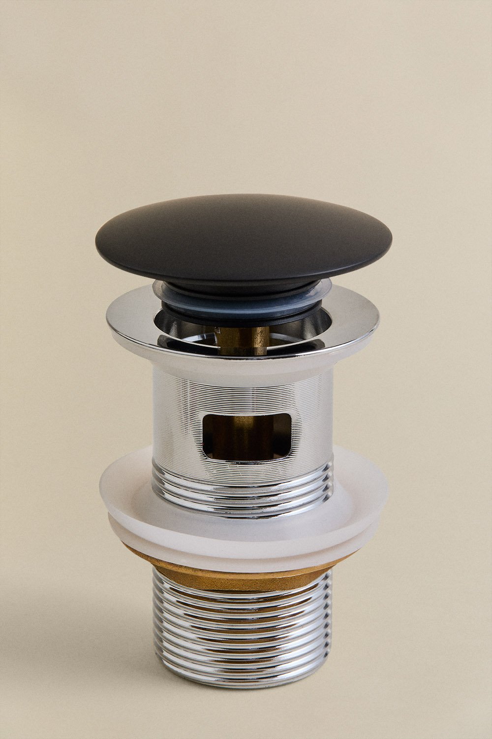 Alameda brass built-in basin tap set and Orveta click-clack basin drain valve, gallery image 2