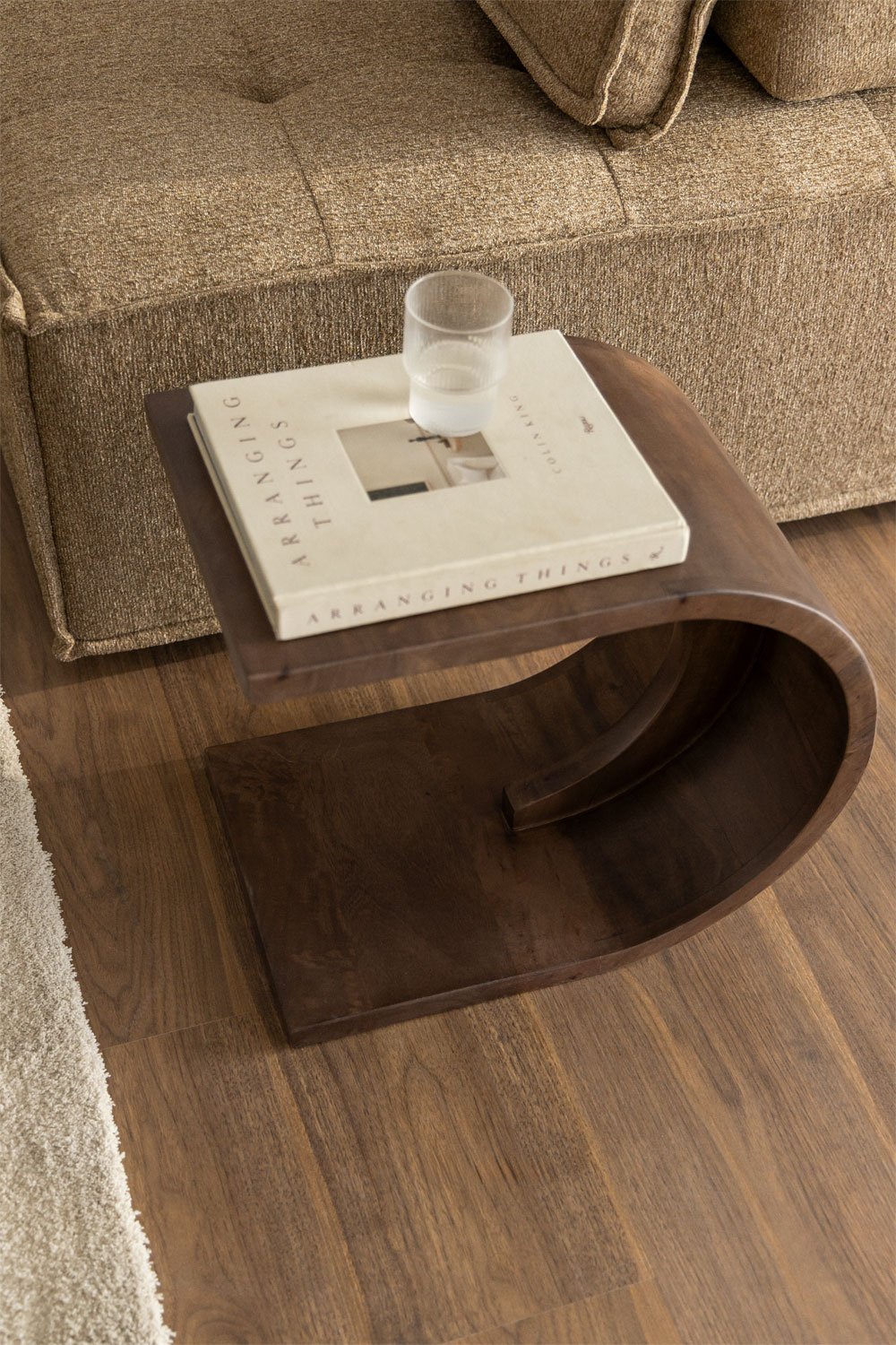 Side table 45x30 cm in Rigi wood, gallery image 1