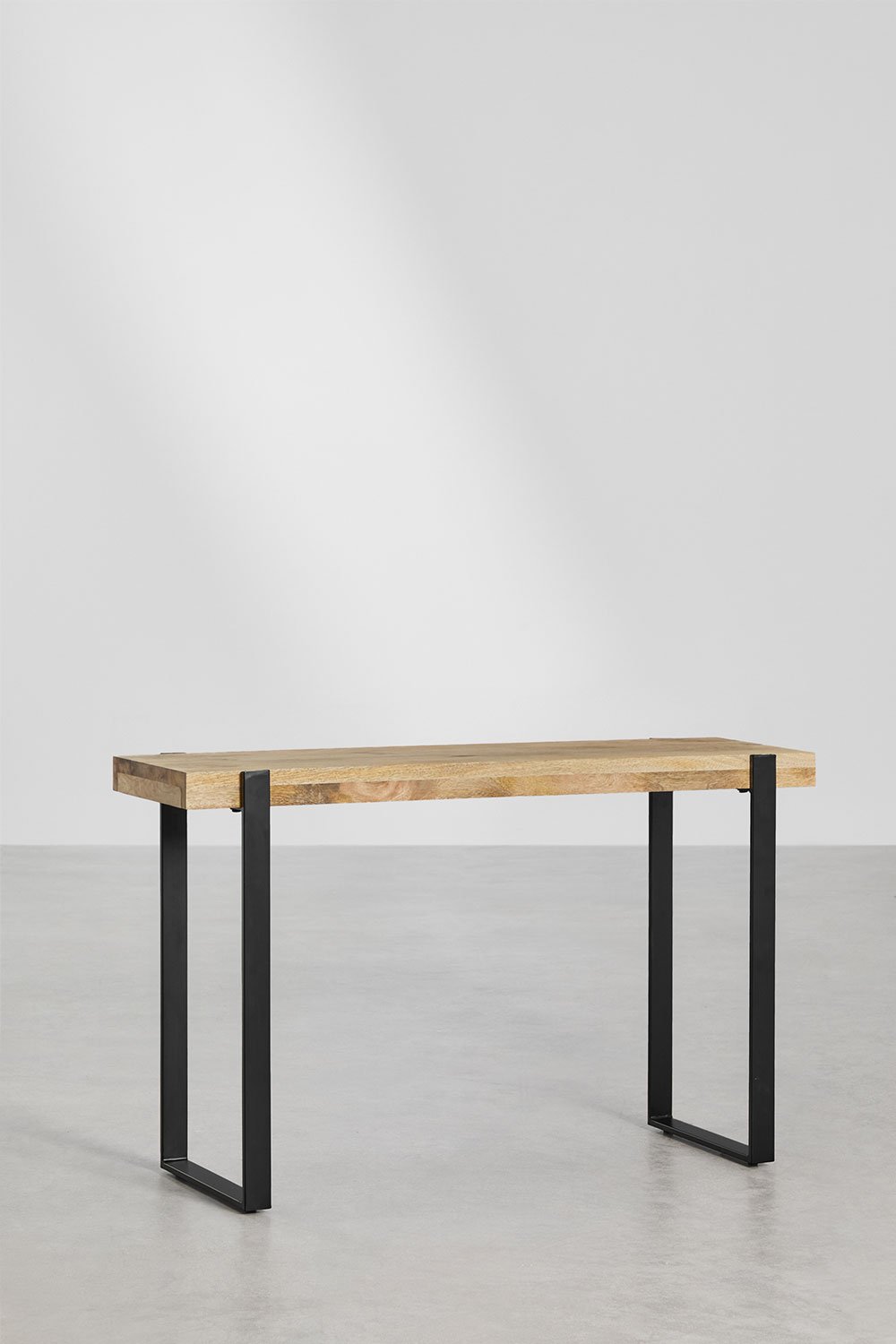 Console in Mango Wood and Steel Kiren Style, gallery image 1