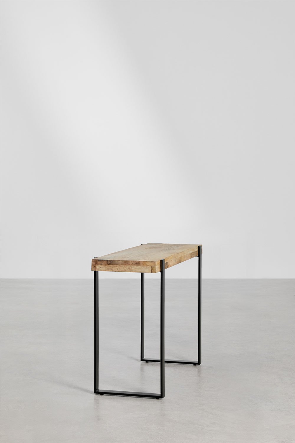 Console in Mango Wood and Steel Kiren Style, gallery image 2