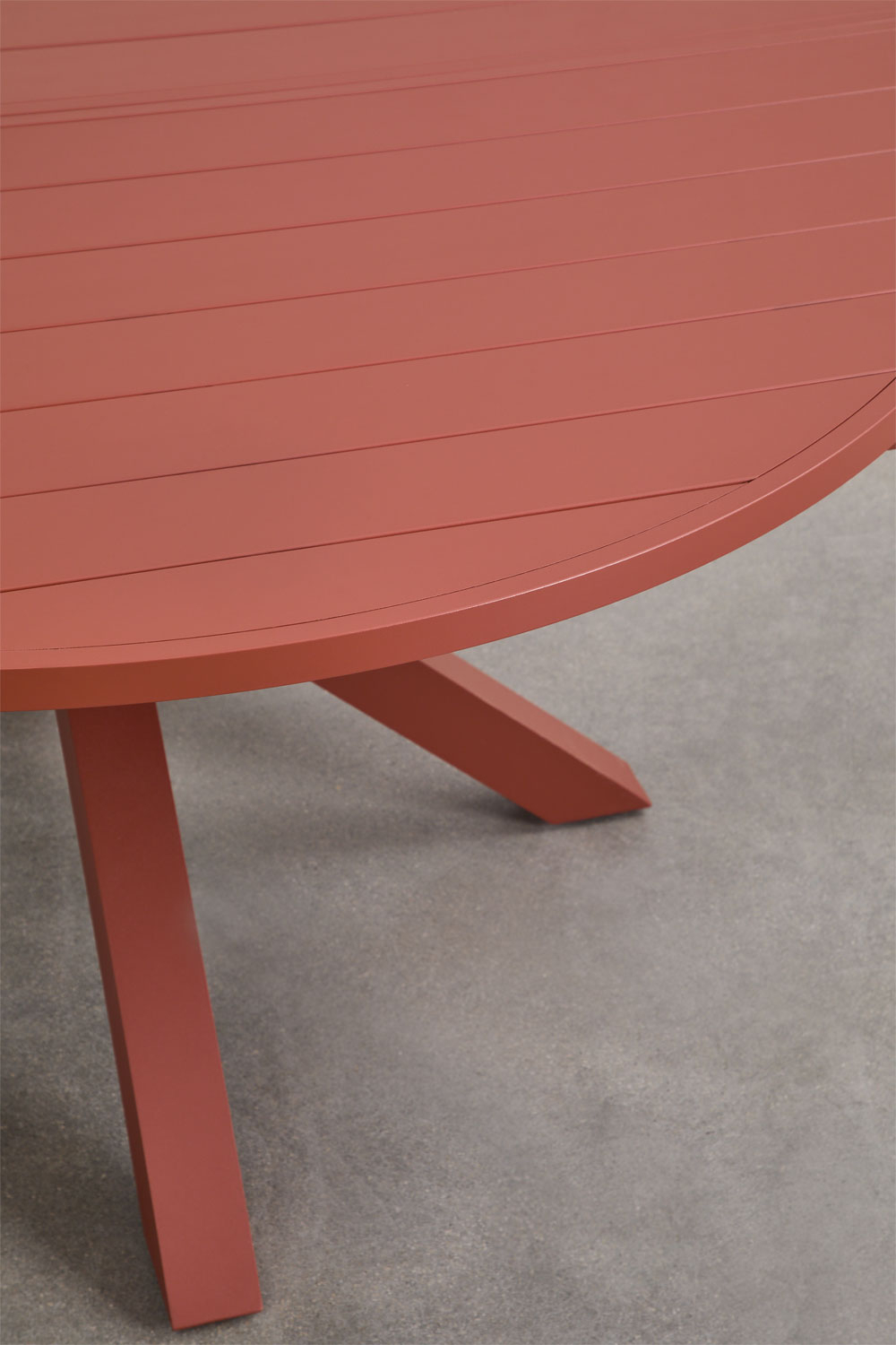 Setting A Table 145-200x145 cm extendable Barces table set and 6 stackable garden ...
