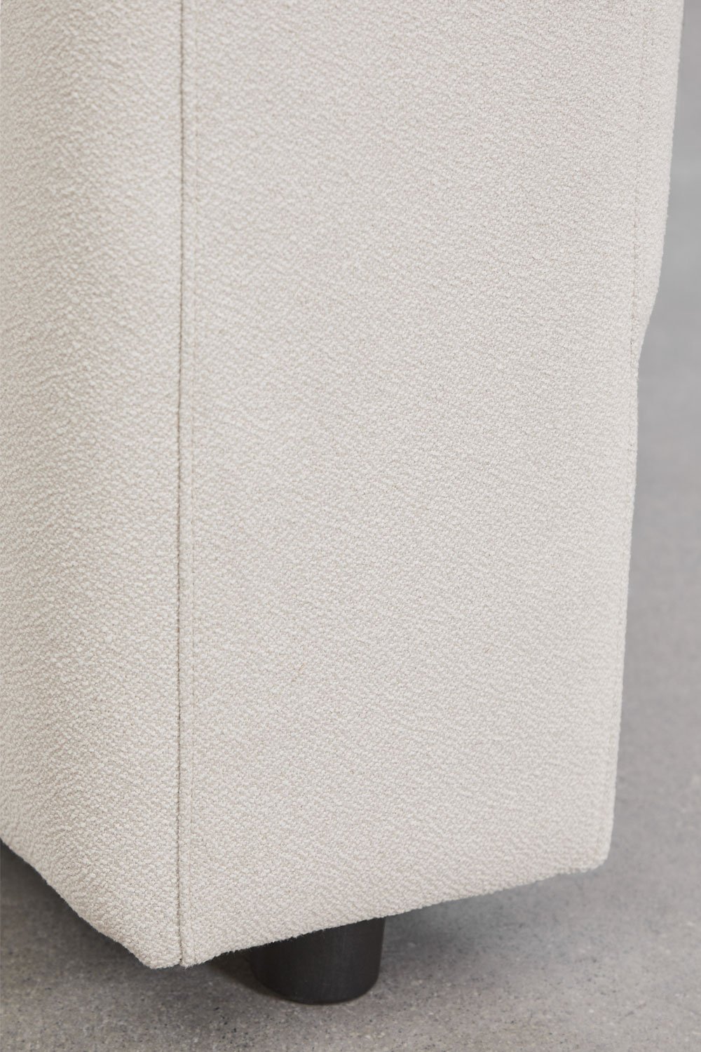 Right armrest for modular sofa in Eliot bouclé fabric, gallery image 4