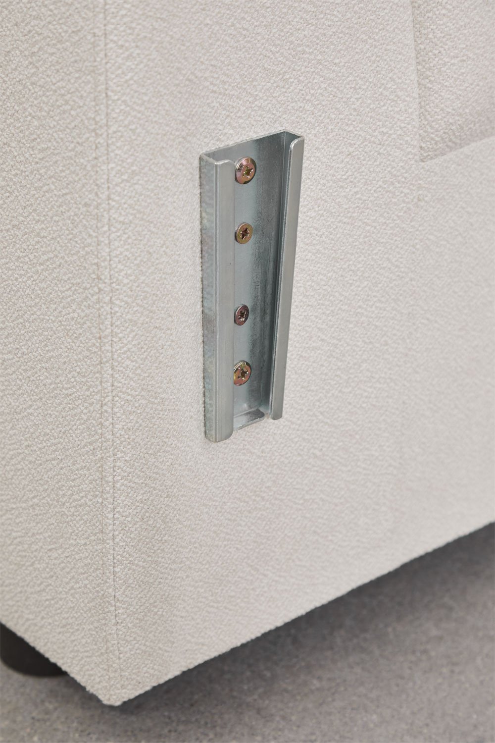 Right armrest for modular sofa in Eliot bouclé fabric, gallery image 5