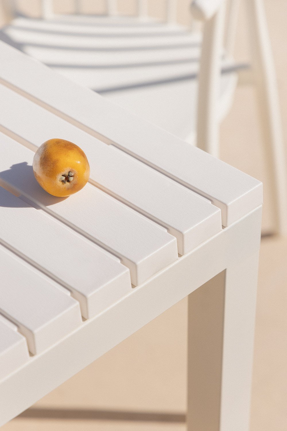 Rectangular garden table 210x100 cm in aluminum Marti, gallery image 2
