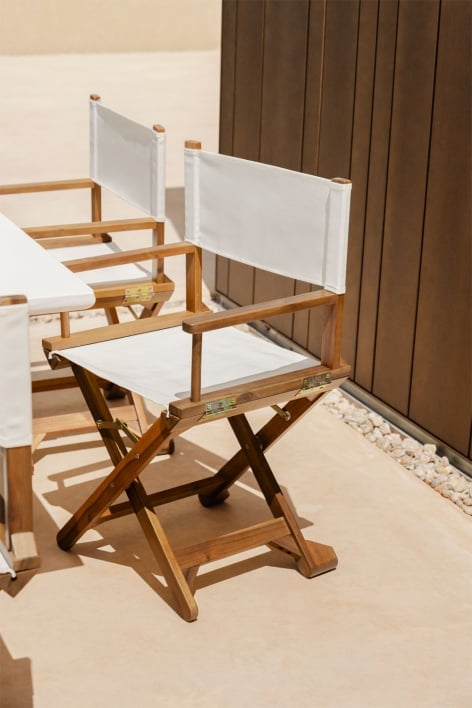 Ridley Folding Wooden Garden Director's Chair