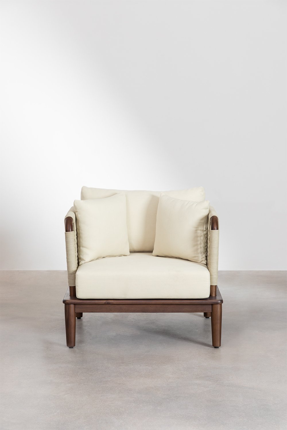 Giulia acacia armrest garden armchair, gallery image 5