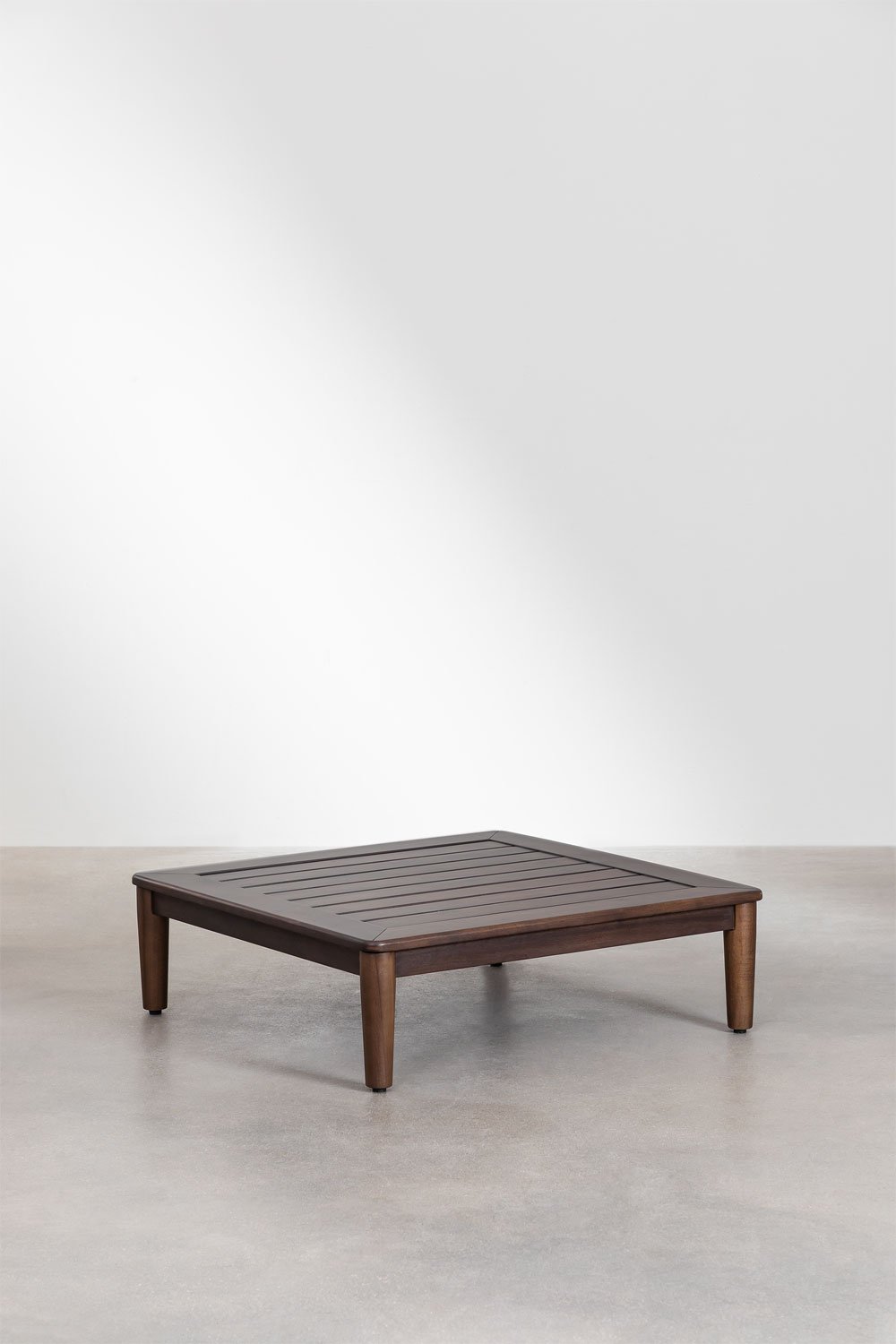 Giulia square garden coffee table, 85x85 cm, made of acacia wood, gallery image 1