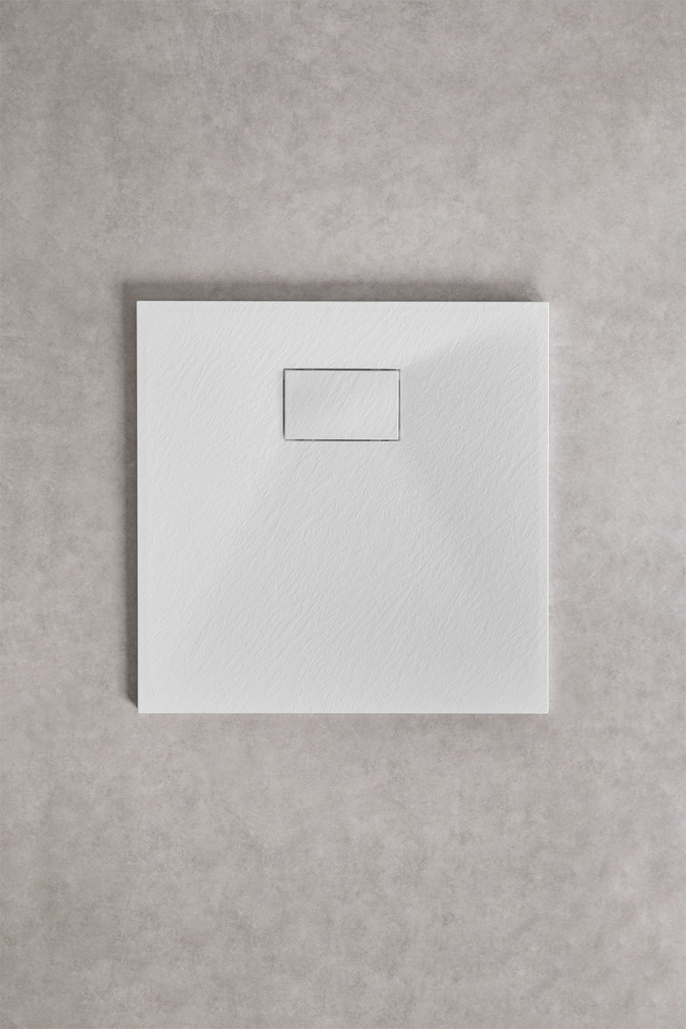 Square non-slip and extra-flat SMC resin shower tray Soho, gallery image 1