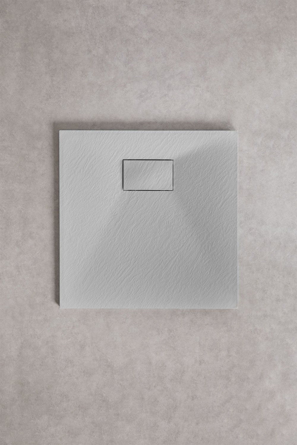 Square non-slip and extra-flat SMC resin shower tray Soho, gallery image 1