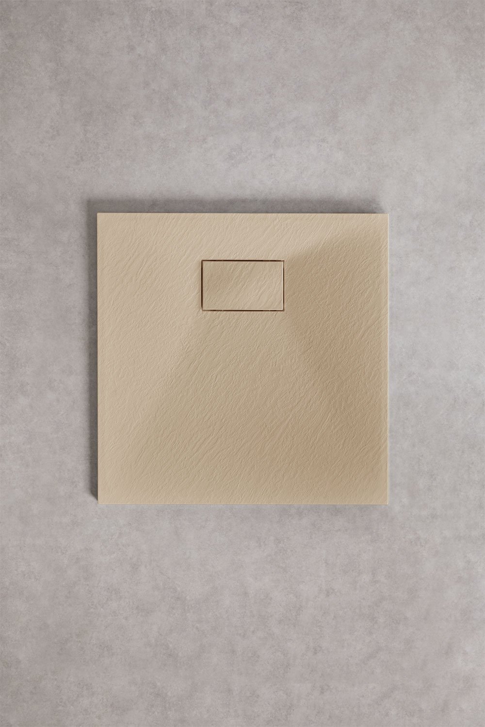 Square non-slip and extra-flat SMC resin shower tray Soho, gallery image 1