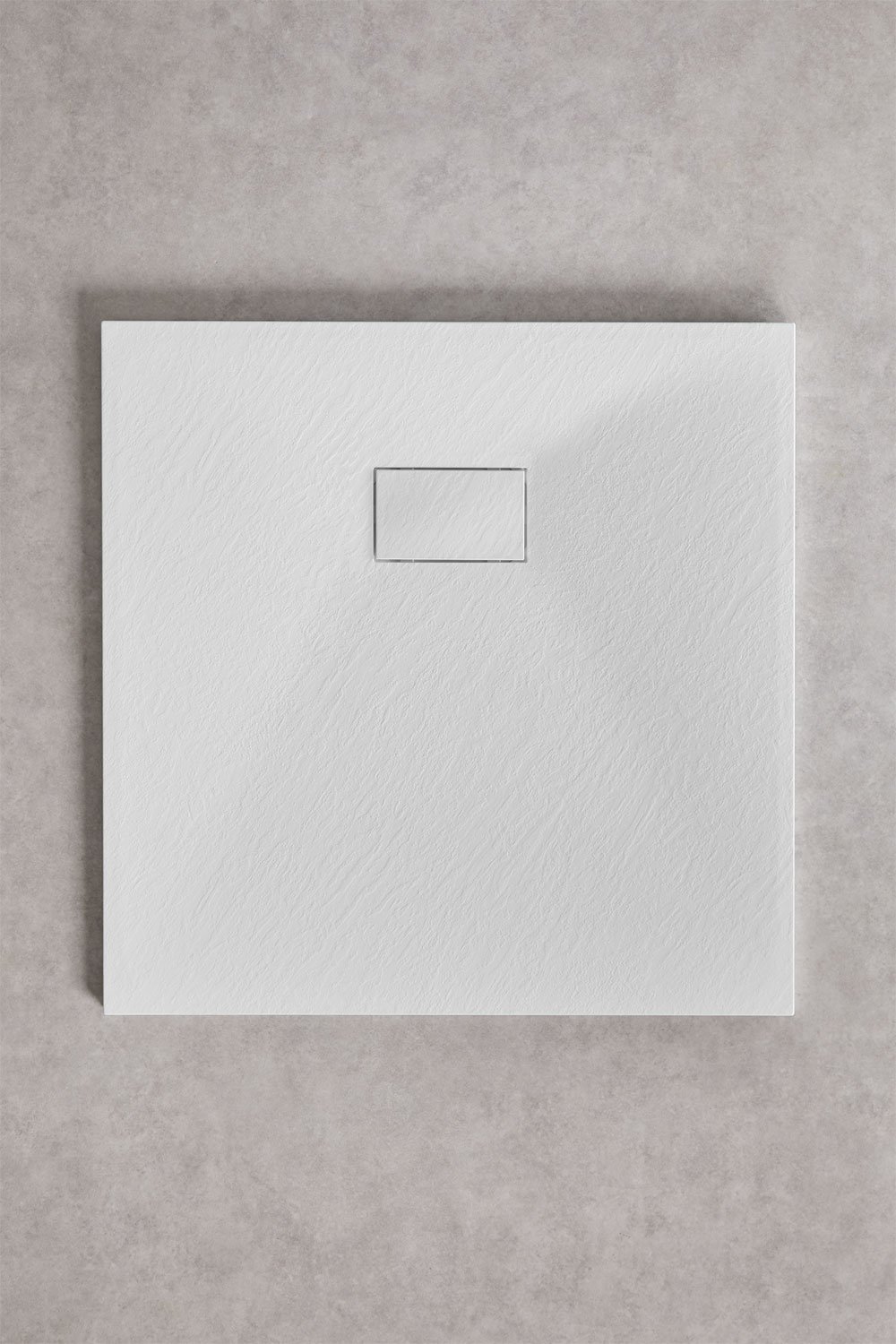 Square non-slip and extra-flat SMC resin shower tray Soho, gallery image 1