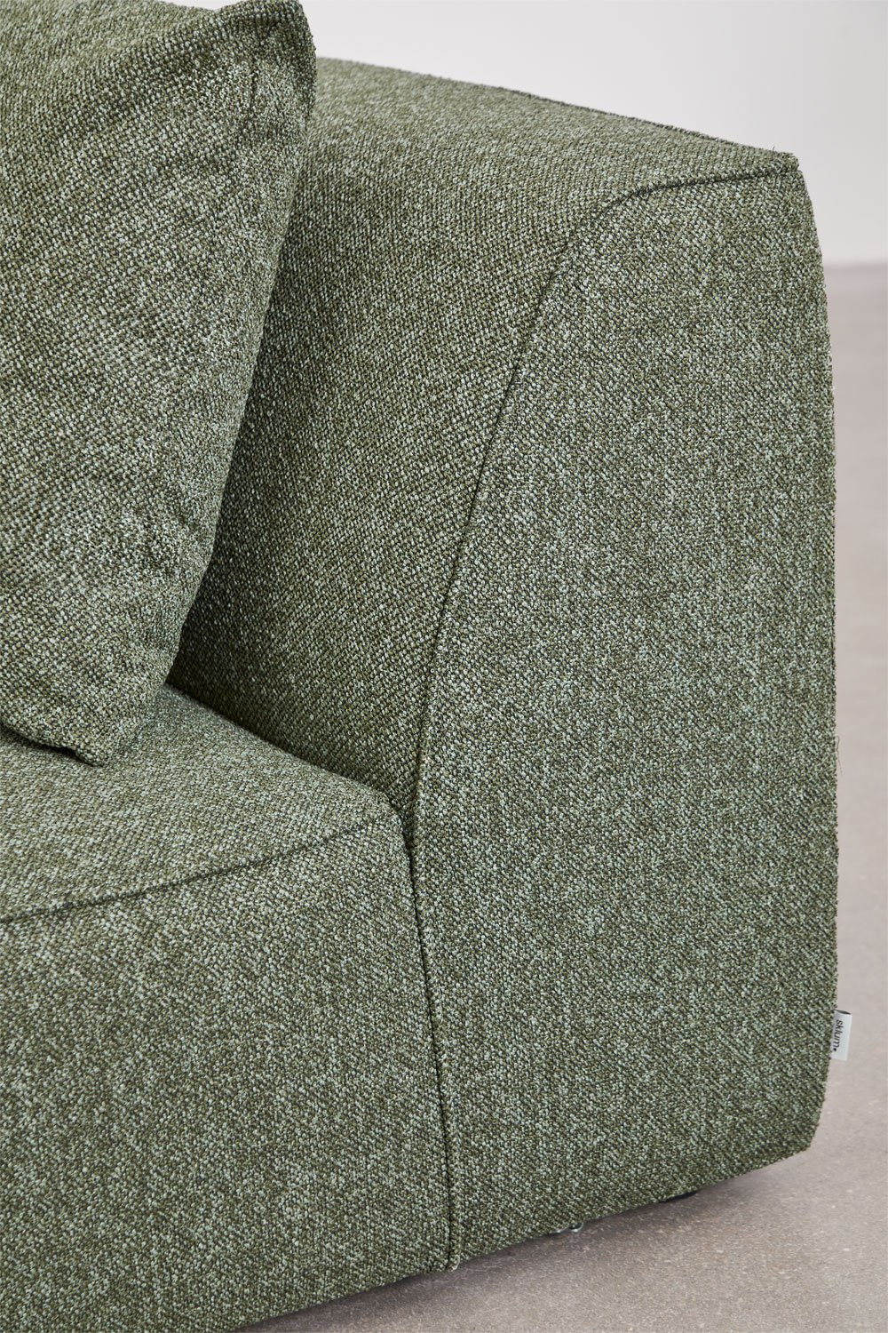 Cardea 3-piece modular sofa with upholstered pouf, gallery image 4