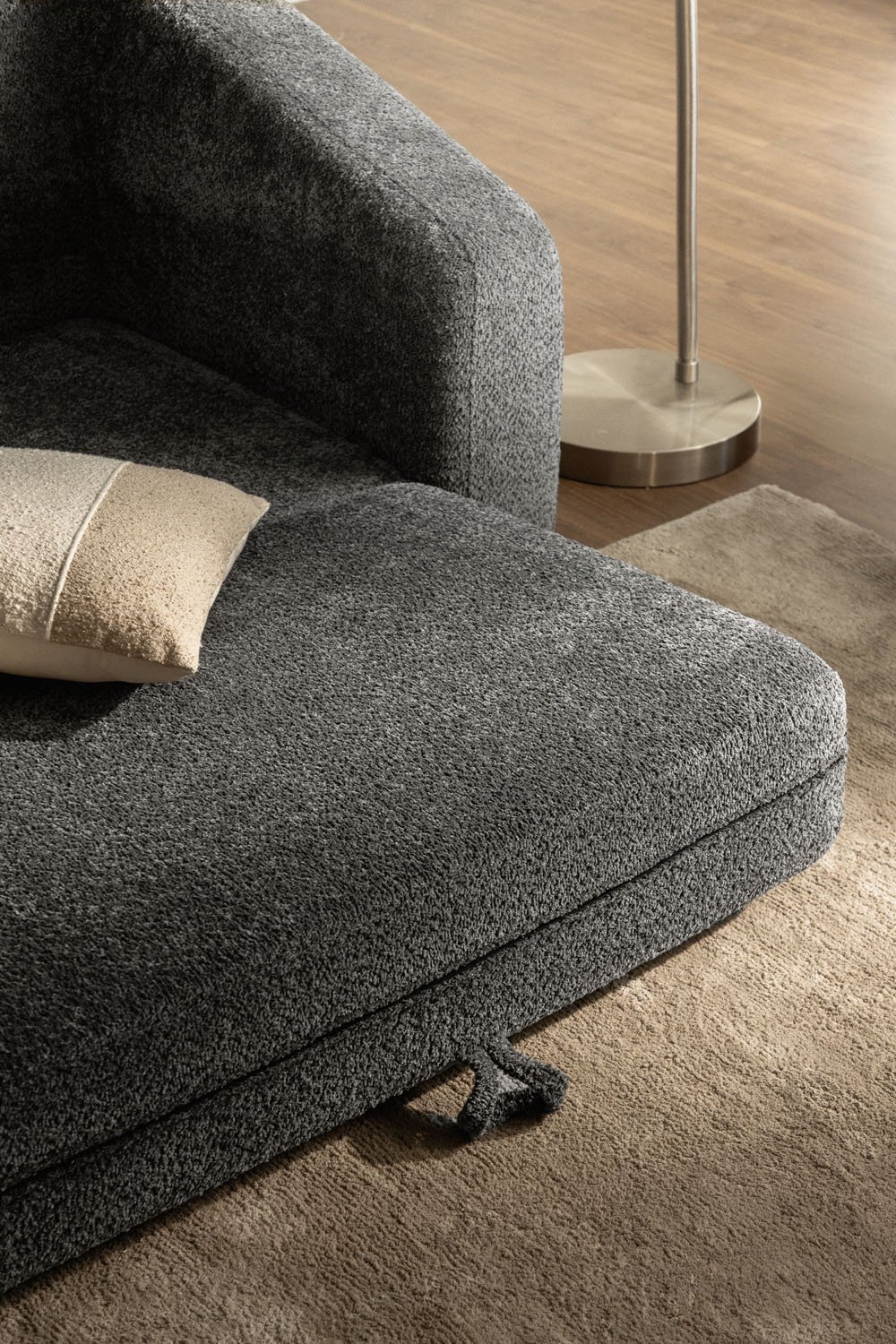 Dalila 3-seater sofa bed in bouclé fabric, gallery image 3