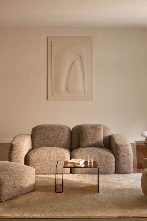 Bastian 2-piece modular sofa and pouf