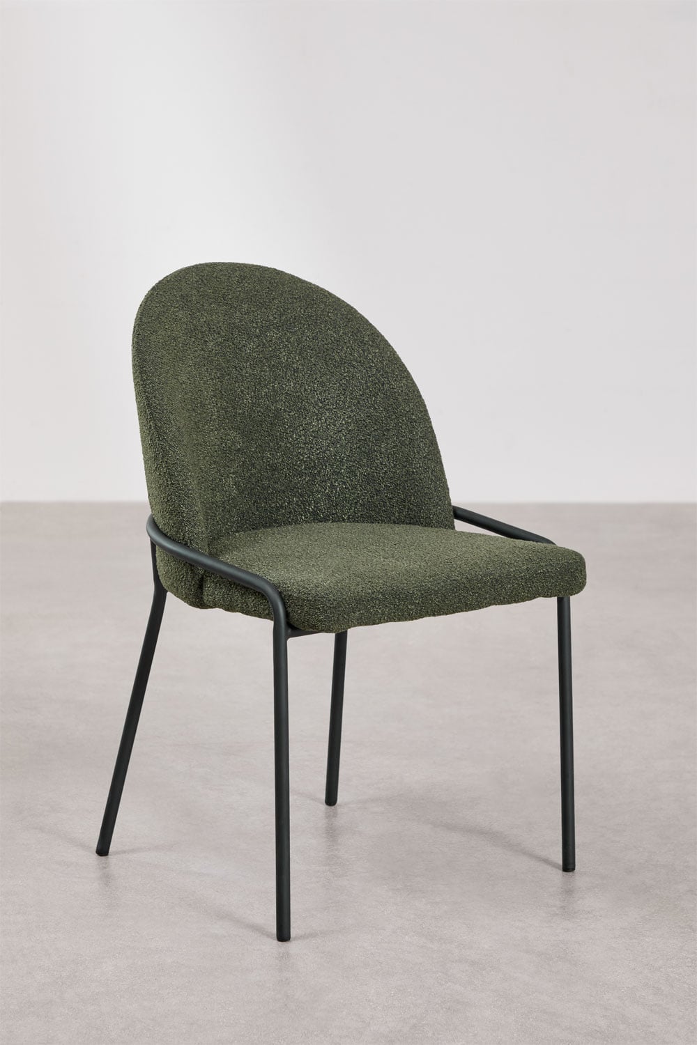 Pack of 4 Grolet upholstered dining chairs, gallery image 3