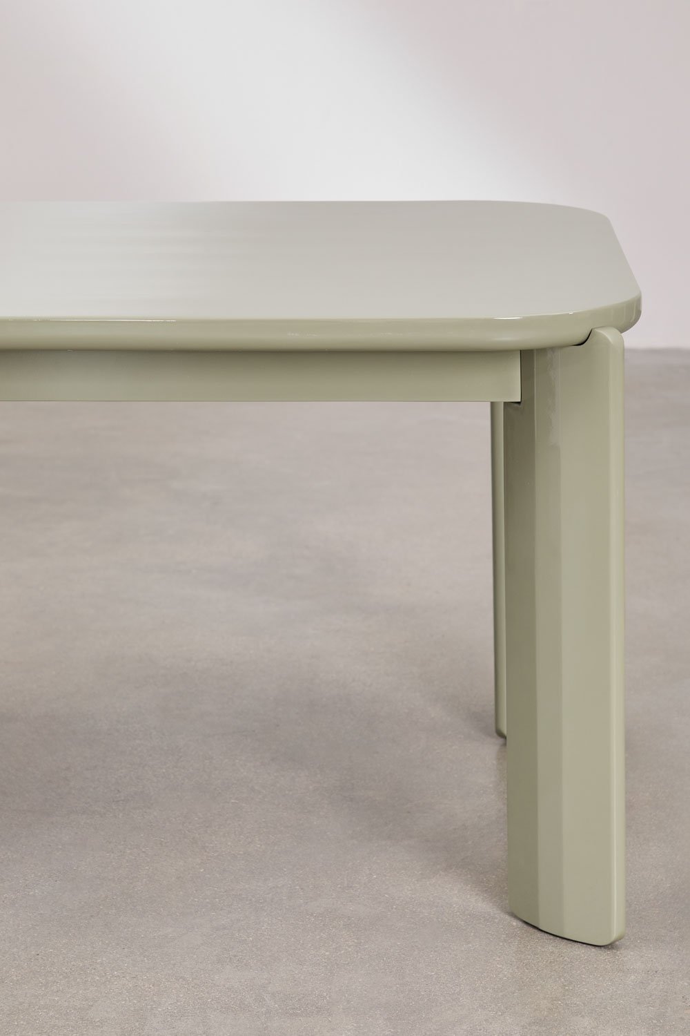 Rectangular dining table 200x100 cm in MDF Geneva, gallery image 5