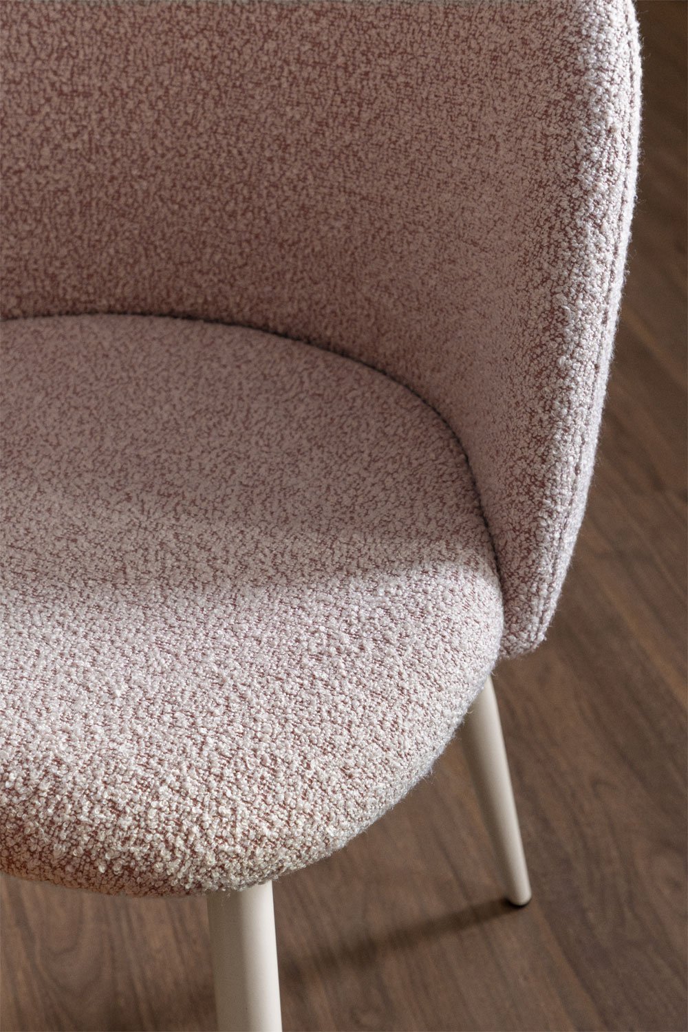 Kana Deluxe bouclé fabric dining chair, gallery image 2