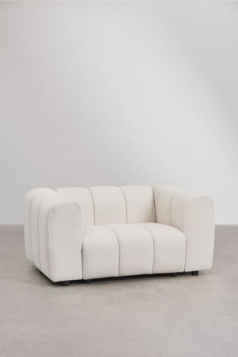 Pack of 2 Eliot bouclé fabric armchairs