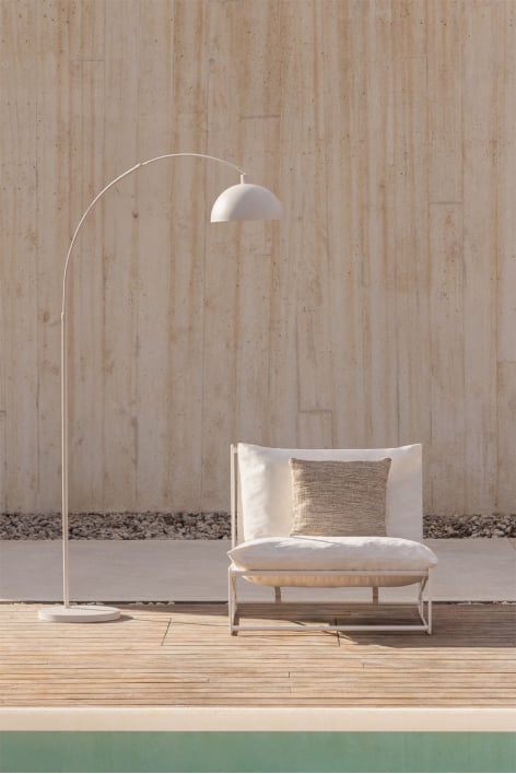 Diala iron outdoor floor lamp