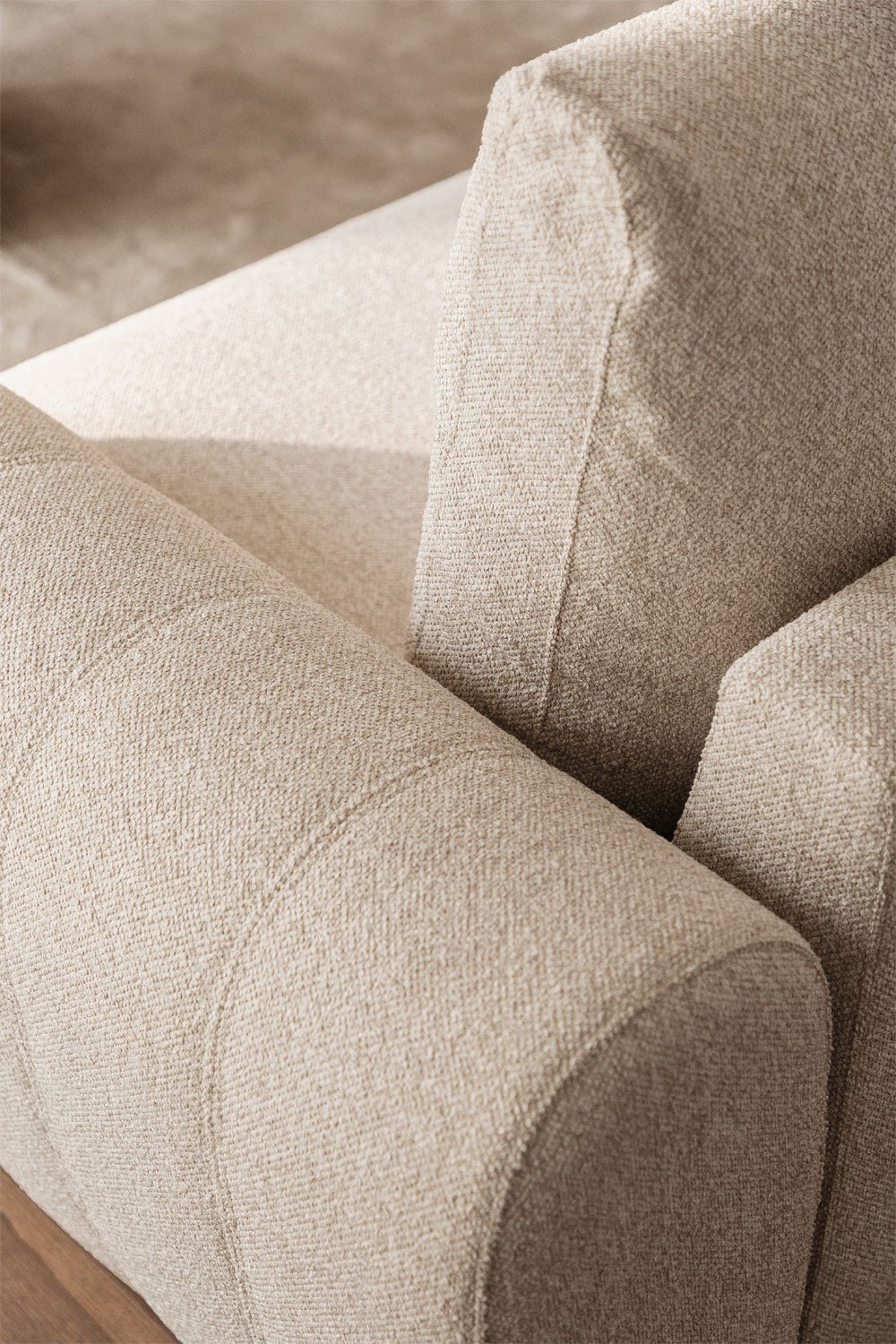 3-seater sofa bed in bouclé fabric Ohio, gallery image 2