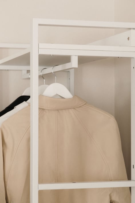 Steel clothes rack for Ariaster modular wardrobe