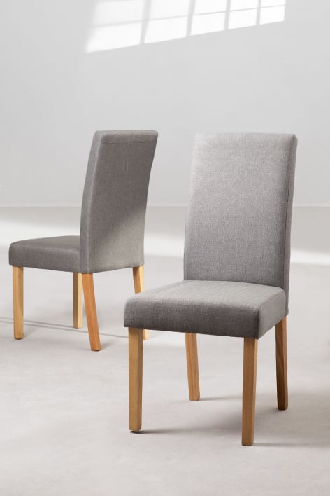 Pack of 2 fabric dining chairs Cindy