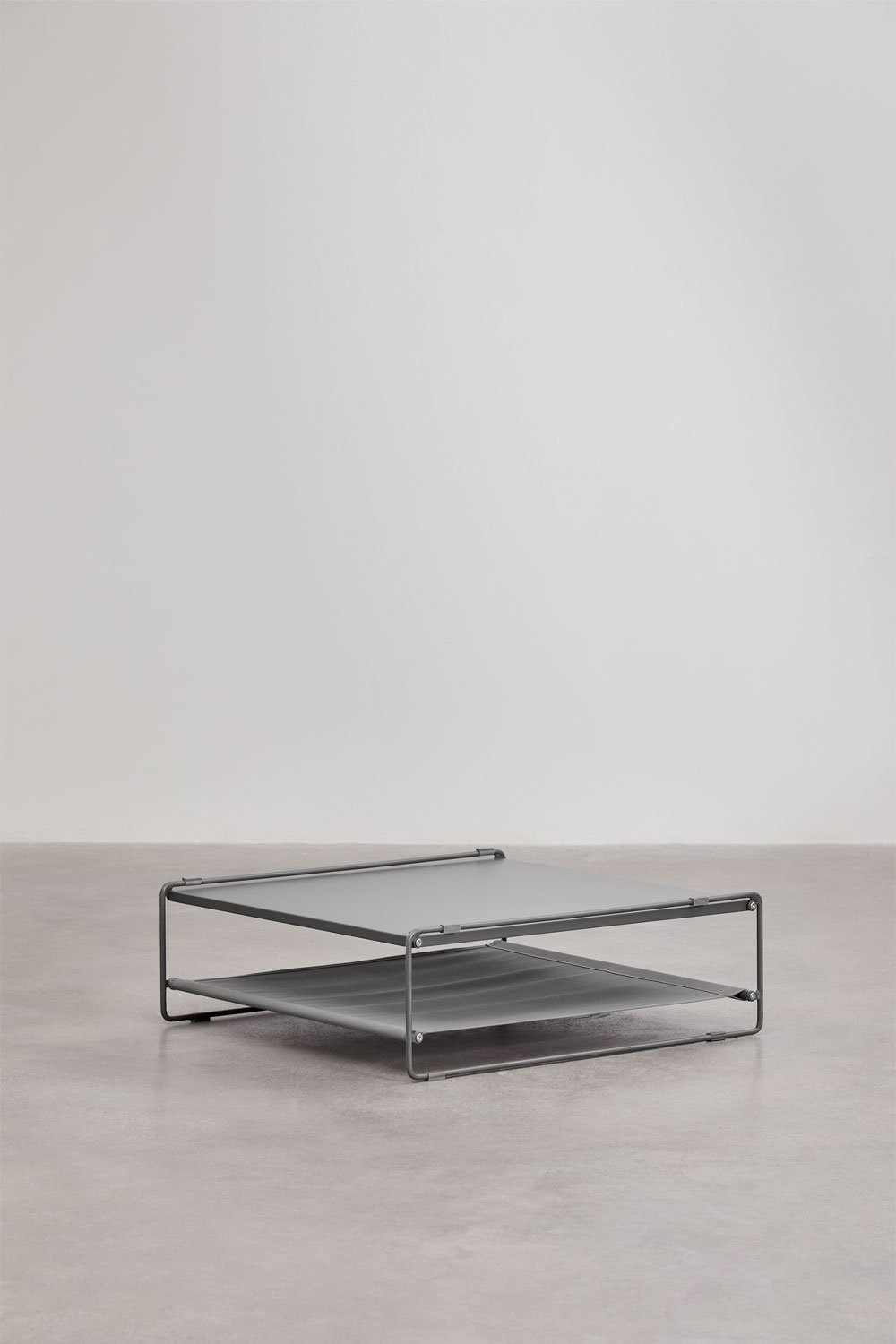 Amaro steel garden side table convertible into a pouf, gallery image 2